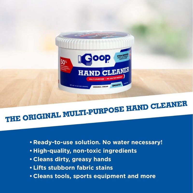 Goop Multi-Purpose Hand Cleaner - 14 oz Original Cream for Stain Removal - Image 2